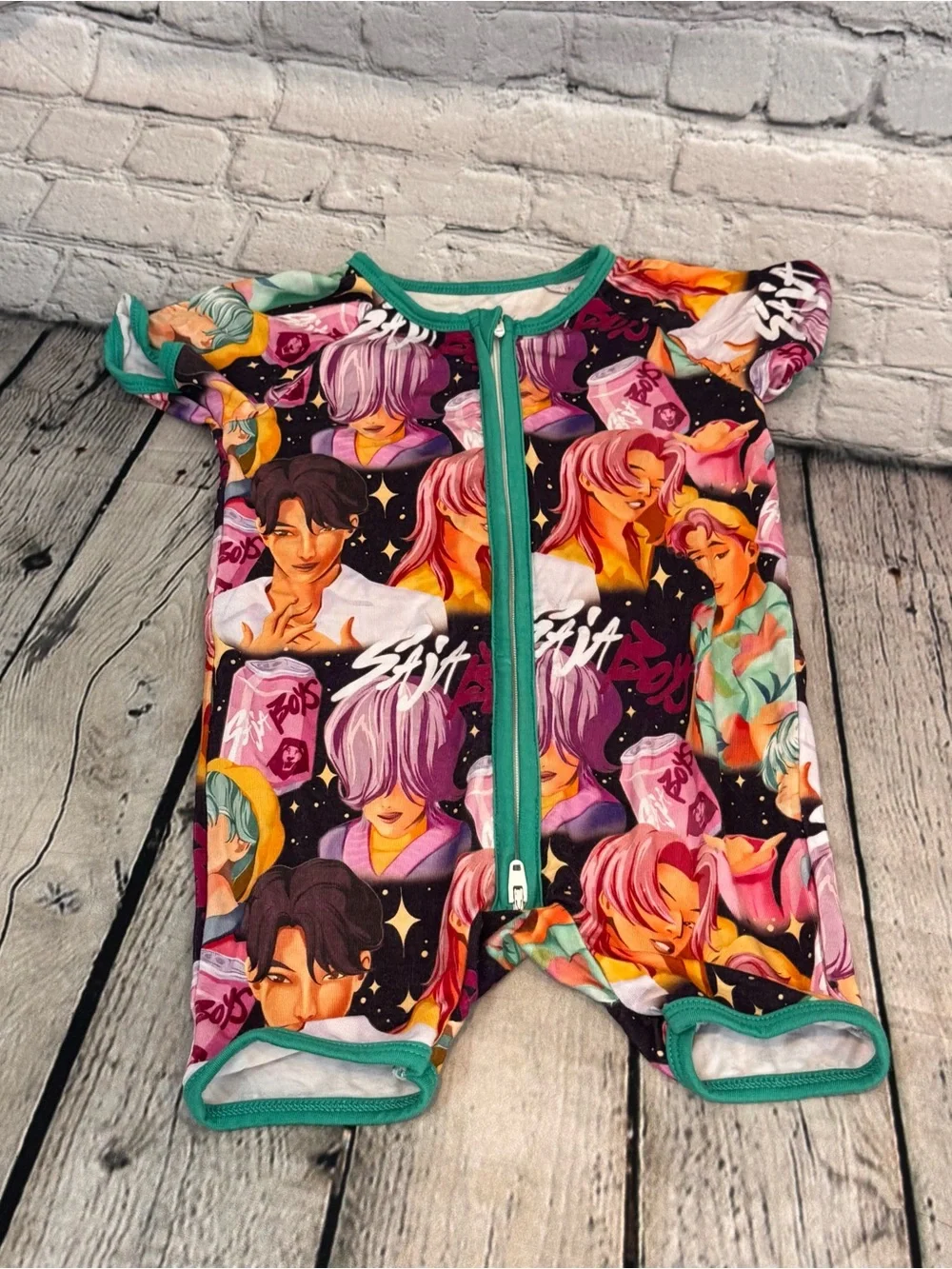 Wei Wei K-POP Saja Boy’s Bamboo Shortie Romper